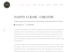 Tablet Screenshot of martincleave.com